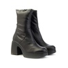 Eris Ankle Boot with Platform in Black Lycra