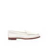 White Leather Loafers for Women