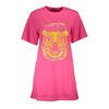 Pink Logo Print Cotton T-Shirt