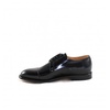 Black Glossy Leather Derby Shoes