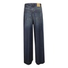 Blue Denim Wide Leg Jeans