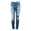 Skinny Fit Distressed Denim Jeans