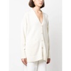 Ivory Elbow-Patch Cardigan