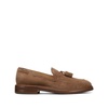 Brown Suede Tassel Loafers