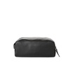 Black Leather Beauty Case with Pockets