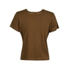 Brown Jersey Crew Neck T-Shirt