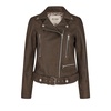 Cool Leather Jacket with Asymmetrical Zipper