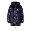 Shiny Quilted Hooded Jacket