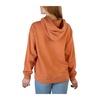 Cotton Sweatshirt with Long Sleeves and Fixed Hood