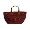 Raphia Tote Bag with Leather Handles