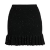 sequin-embellished knitted skirt