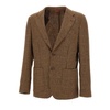 Brown Wool Blazer Houndstooth Pattern