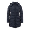 Quilted Mid-Length Jacket with Detachable Hood