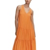 Orange Slip-on Dress for Women