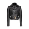 Motorcycle Jacket with Synthetic Shearling Collar