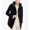 Blue Toggle Coat Urban Feminine Look