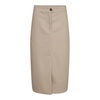 Pinstripe Pin Pencil Skirt Beige