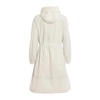 White Polyester Coat Made in Italy