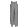 Wide wool trousers with straight leg