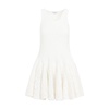 ALAIA Elegant White Mini Skater Dress