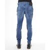 Slim fit jeans with lacerations