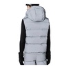 Reflective Grey Duck Down Hooded Vest