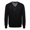 Black V Neck Pullover Sweater