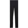 Black Stretch Trousers with Logo Waistband