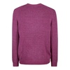 Purple Crew Neck Sweater with Embroidered Logo