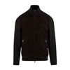 JASPER KNIT 618 Brown Leather Coat