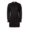 Black Ruched Sleeve Sweater Dress