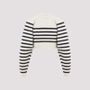 Ribbed Mariniere Crop Pullover