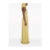 hooded pleated dress