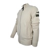 Mens Full Zip Cardigan with Dedicated Patch - Beige