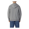 Gray Hooded Zip-Up Sweatshirt