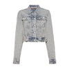 monogram-jacquard denim jacket