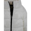 Quilted Embossed White Coat