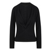 Cashmere V-Neck Sweater with Pleated Details