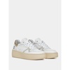 White Platinum Leather Sneakers