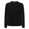 Black Wool Sweater with Embroidered Logo