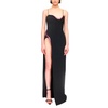 Elegant Long Dress with Asymmetric Neckline