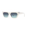 Ivory/Blue Shaded Sunglasses