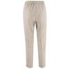 Elegant Elastic Waist Straight Trousers