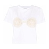 White Knitwear T-Shirt