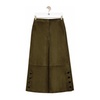 Stylish Cropped Trousers in Dark Khaki Green