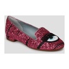 Glitter Ballerina Shoes with Embroidered Patches