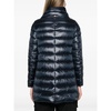 Navy Blue Padded Funnel Neck Coat