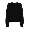 Black Sweater with Ribbed Details