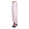 Beige Trousers with Button and Zipper