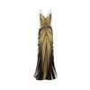 Golden Ray Of Gold Silk Dress